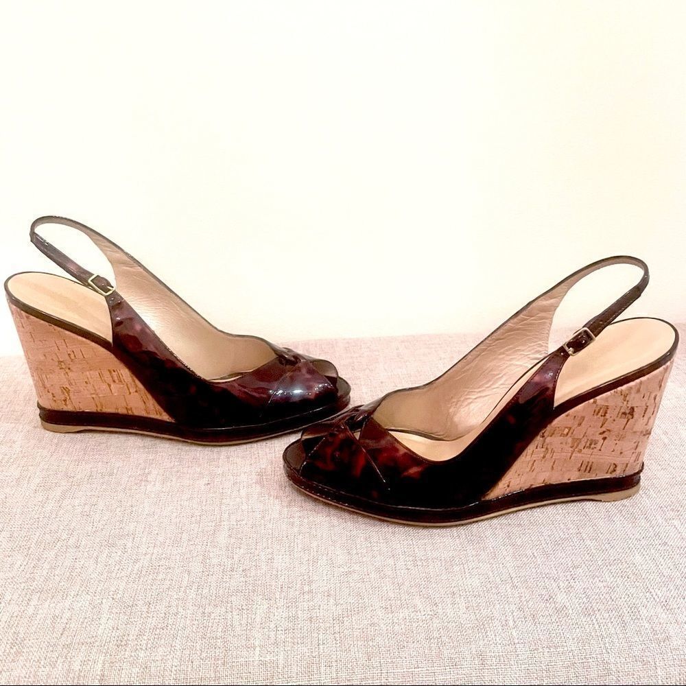 Stuart Weitzman Leopard Wedge Sandals - Picture 5 of 13